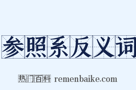 参照系反义词是什么意思的图片